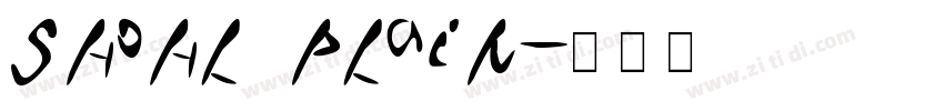 Shohl Plain字体转换